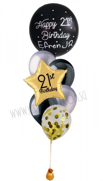 Personalised Orbz Balloon Bouquet